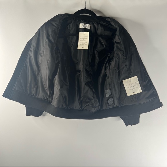 H&M Youth Boys Girls Padded Bomber Jacket Coat Top Size 8-10 Black Brand New NWT - Picture 4 of 8
